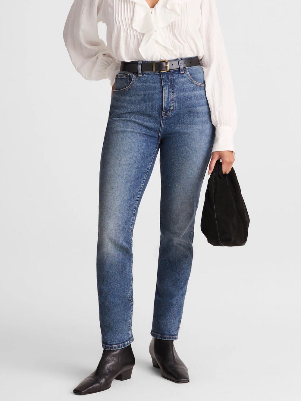 MADEWELL The Tall Curvy Pencil Jean Size 29 TALL Concho Blue High Rise Stretch